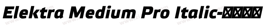 Elektra Medium Pro Italic字体转换
